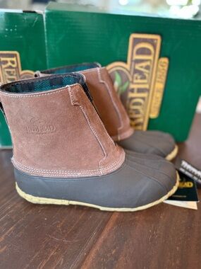 RedHead Waterproof Suede Duck Boots in Brown and Black - Thinsulate - Size 9M